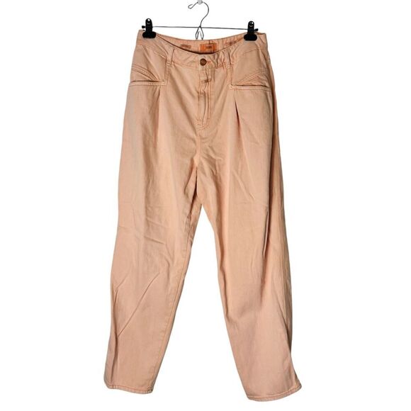 Closed Denim Pearl Jeans Wild Rose 31 Ballon Tapered High Waisted Pleated - Picture 9 of 9